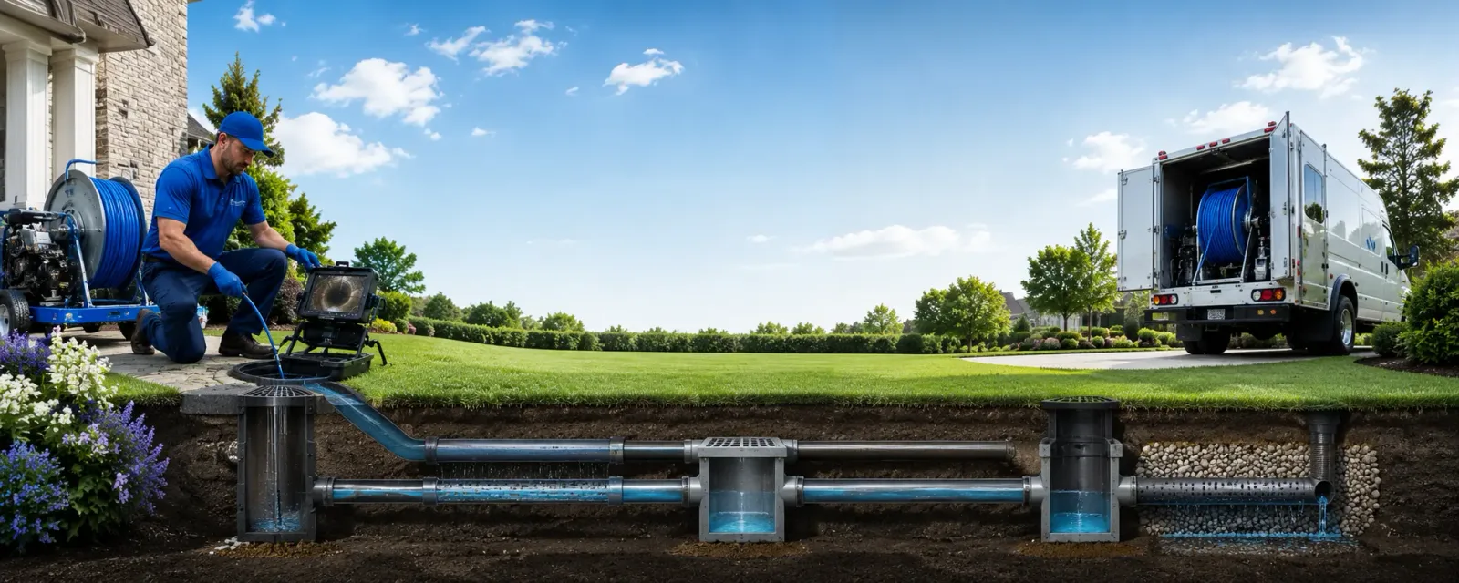 Outdoor drain cleaning information for Point Of Rocks, WY